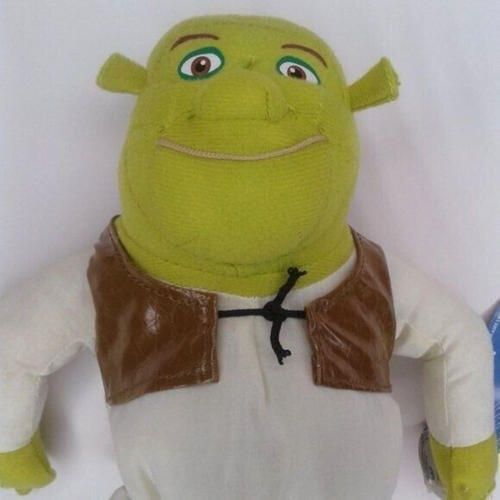 Shrek The Third Plush Doll Toy 12" Kellytoy 2007 Dreamworks with Tags Clothes
